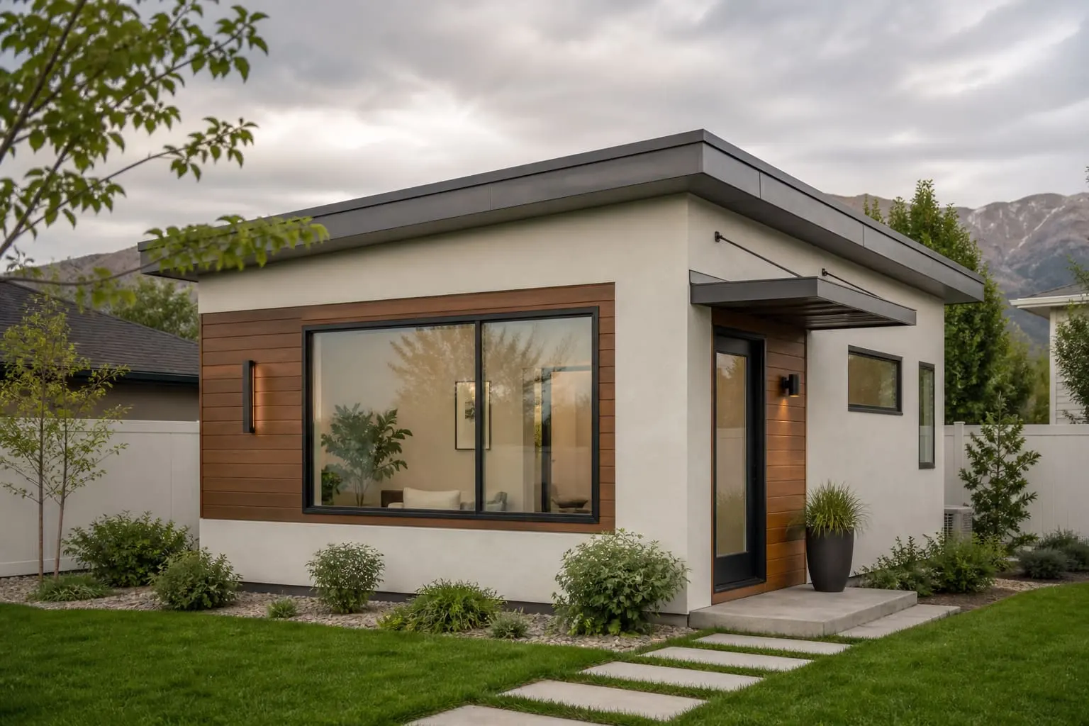 A home in the backyard architectural concept